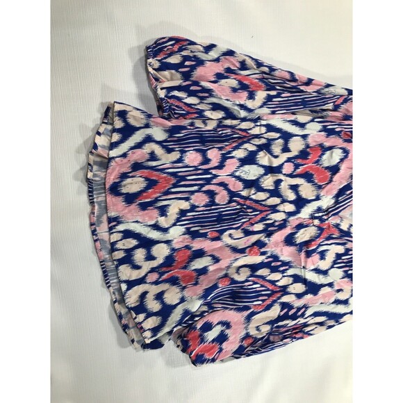 Crown Ivy Floral Blouse Womens Long Flared Sleeve V Neck Top Size PXL - Picture 2 of 7